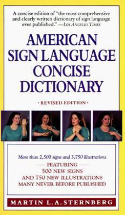 American Sign Language Concise Dictionary Revised Edition  9780062740106 Front Cover