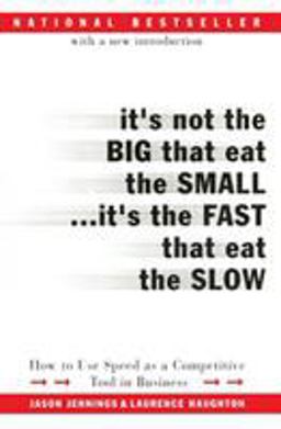 It's Not the Big That Eat the Small... It's the Fast That Eat the Slow How to Use Speed As a Competitive Tool in Business  9780066620541 Front Cover
