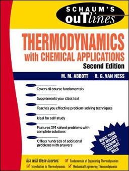 Schaum's Outline of Thermodynamics with Chemical Applications 2nd 9780070000421 Front Cover