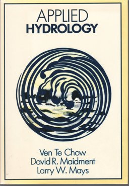 Applied Hydrology  9780070108103 Front Cover