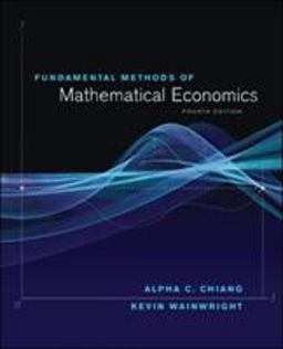 Fundamental Methods of Mathematical Economics 4th 9780070109100 Front Cover