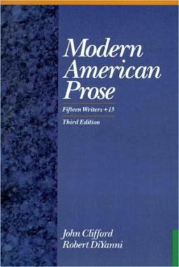 Modern American Prose 15 Writers Plus 15 3rd 9780070113961 Front Cover