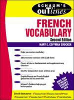 Schaum's Outline of French Vocabulary 2nd 9780070138865 Front Cover