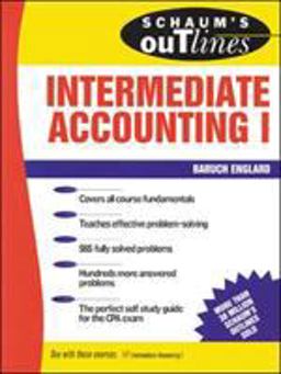 Schaum's Outline of Intermediate Accounting I 3rd 9780070195790 Front Cover