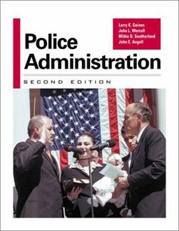 Police Administration 2nd 9780070228092 Front Cover