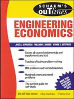 Schaum's Outline of Engineering Economics  9780070238343 Front Cover
