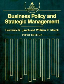 Business Policy and Strategic Management
