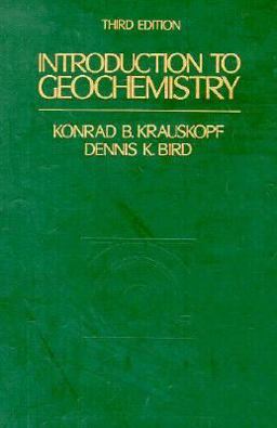 Introduction to Geochemistry 3rd 9780070358201 Front Cover