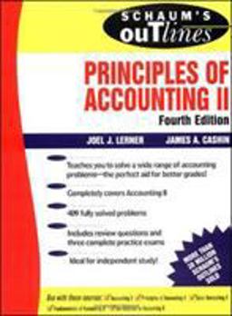 Schaum's Outline of Principles of Accounting II 4th 9780070375895 Front Cover