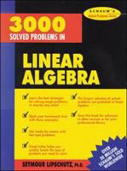 3,000 Solved Problems in Linear Algebra  9780070380233 Front Cover