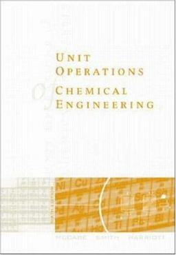 Unit Operations of Chemical Engineering 6th 9780070393660 Front Cover