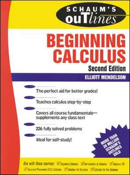 Schaum's Outline of Beginning Calculus 2nd 9780070417335 Front Cover