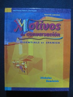 Motivos de Conversaciï¿½n Essentials of Spanish 4th 9780070470897 Front Cover