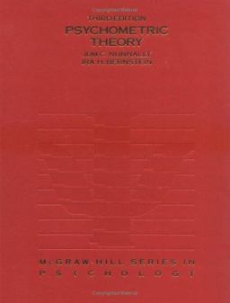 Psychometric Theory 3rd 9780070478497 Front Cover