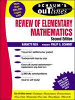 Schaum's Outline of Review of Elementary Mathematics 2nd 9780070522794 Front Cover