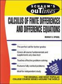 Schaum's Outline of Calculus of Finite Differences and Difference Equations 3rd 9780070602182 Front Cover