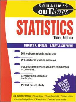 Schaum's Outline of Statistics 3rd 9780070602816 Front Cover