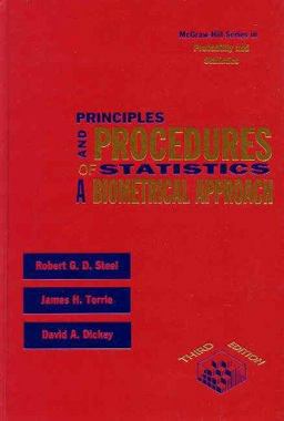 Principles and Procedures of Statistics A Biometrical Approach 3rd 9780070610286 Front Cover