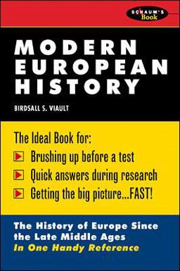 Schaum's Outline of Modern European History  9780070674530 Front Cover