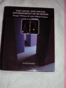 Legal and Social Environment of Business 4th 9780070700055 Front Cover