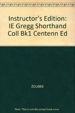Gregg Shorthand Instruction Guide