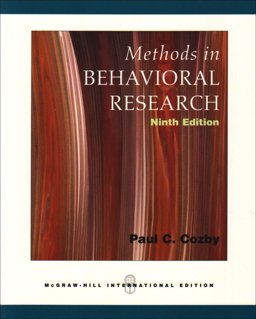 Methods in Behavioral Research  9780071109635 Front Cover