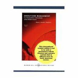 Operations Management for Competitive Advantage Operations Management for Competitive Advantage