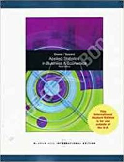 Applied Statistics in Business and Economics 3rd 2010 9780071220705 Front Cover