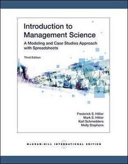 Introduction to Management Science  9780071259279 Front Cover