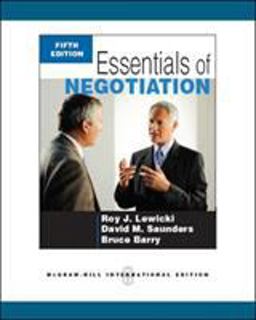 Essentials of Negotiation 5th 9780071267731 Front Cover