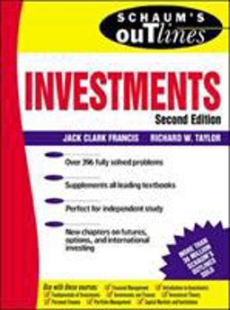 Schaum's Outline of Investments 2nd 9780071348492 Front Cover