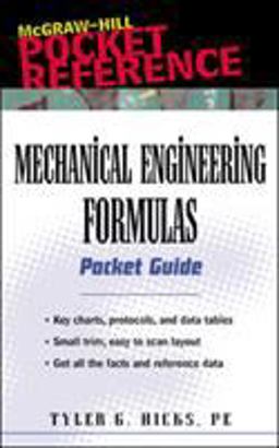 Mechanical Engineering Formulas Pocket Guide  9780071356091 Front Cover