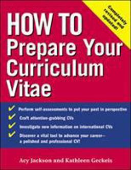 How to Prepare Your Curriculum Vitae 3rd 9780071390446 Front Cover