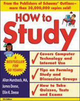 How to Study 5/e 5th 9780071406079 Front Cover