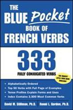 Blue Pocket Book of French Verbs 333 Fully Conjugated Verbs  9780071421638 Front Cover