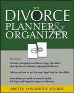 Divorce Organizer and Planner  9780071429610 Front Cover