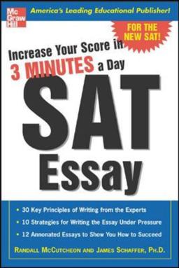 Increase Your Score in 3 Minutes a Day SAT Essay  9780071440424 Front Cover