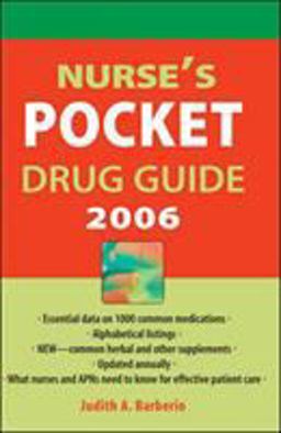 Nurse's Pocket Drug Guide 2006 Nurse's Pocket Drug Guide 2006