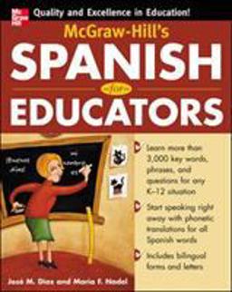 McGraw-Hill's Spanish for Educators (Book Only)  9780071464901 Front Cover