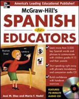 McGraw-Hill's Spanish for Educators W/Audio CD  9780071464918 Front Cover