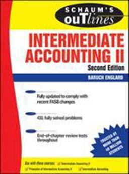 Schaum's Outline of Intermediate Accounting II, Second Edition 2nd 9780071469746 Front Cover