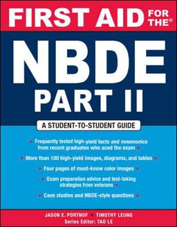 First Aid for the NBDE Part II  9780071482530 Front Cover