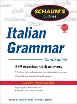 Schaum's Outline of Italian Grammar, Third Edition 3rd 9780071484695 Front Cover
