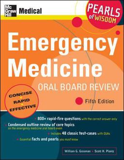 Emergency Medicine Oral Board Review: Pearls of Wisdom, Fifth Edition 5th 9780071497404 Front Cover