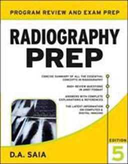 Radiography Prep Program Review and Examination Preparation 5th 9780071502788 Front Cover