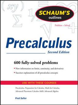 Schaum's Outline of PreCalculus, 2nd Ed 2nd 9780071508643 Front Cover