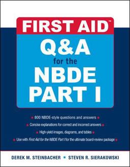 First Aid Q&amp;a for the NBDE Part I  9780071508667 Front Cover