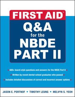 First Aid Q&amp;a for the NBDE Part II  9780071613729 Front Cover