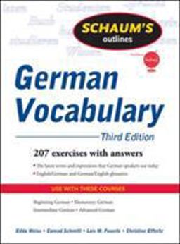 Schaum's Outline of German Vocabulary, 3ed 3rd 9780071615471 Front Cover
