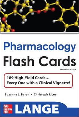 Lange Pharmacology Flash Cards 2nd 9780071622417 Front Cover
